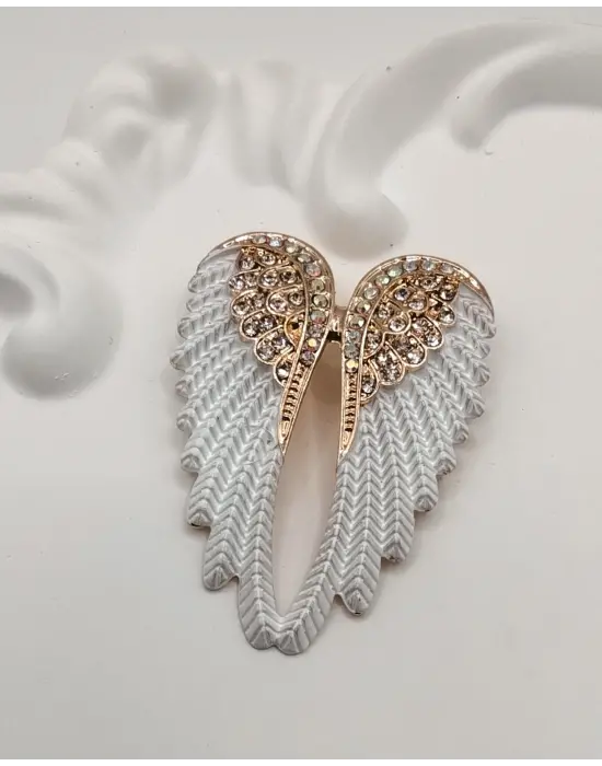 Melek Kanadı Şeklinde Kadın Broş İğnesi