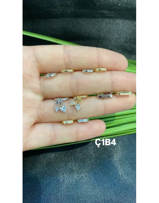 Helix Küpe Çeşitleri 3 - Taşlı, Düz, Kalpli, Melek