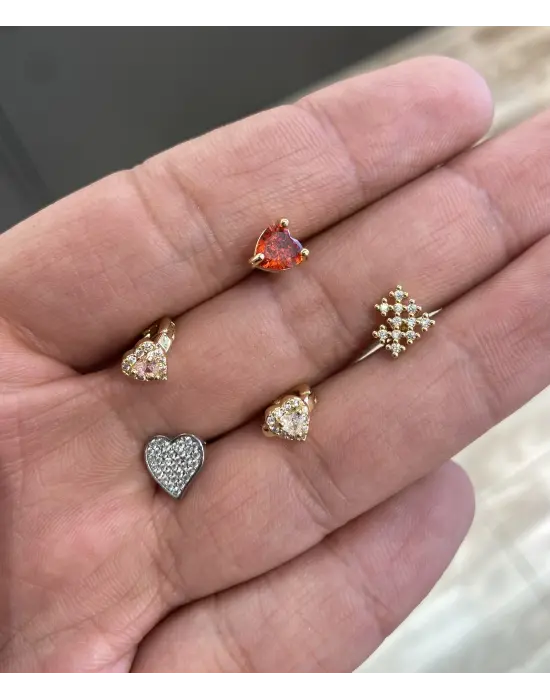 Kalpli Helix Piercing - Tragus Küpe Modelleri