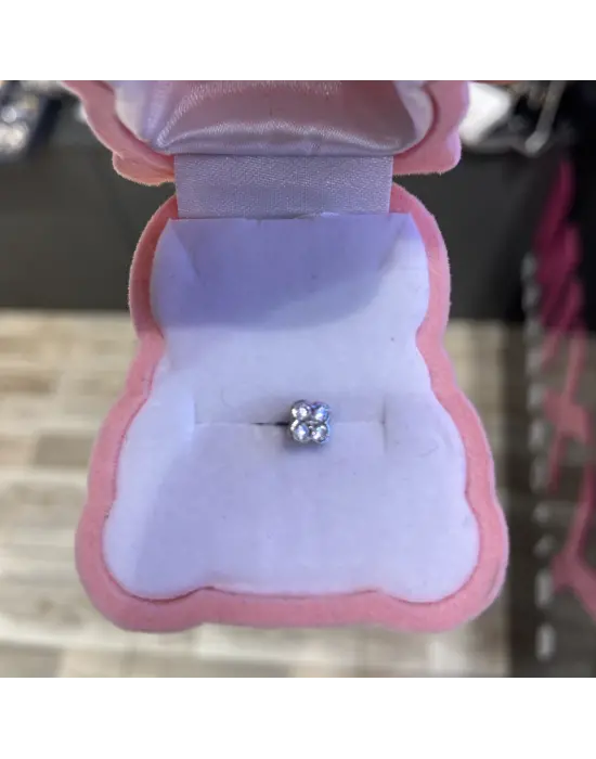 Minimal Figürlü Tragus Çelik Piercing Döndürerek Açılan