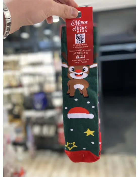 Çocuklar İçin 3 Lü Yeni Yıl Noel Çorap Seti - 9,10,11,12,13 Yaş