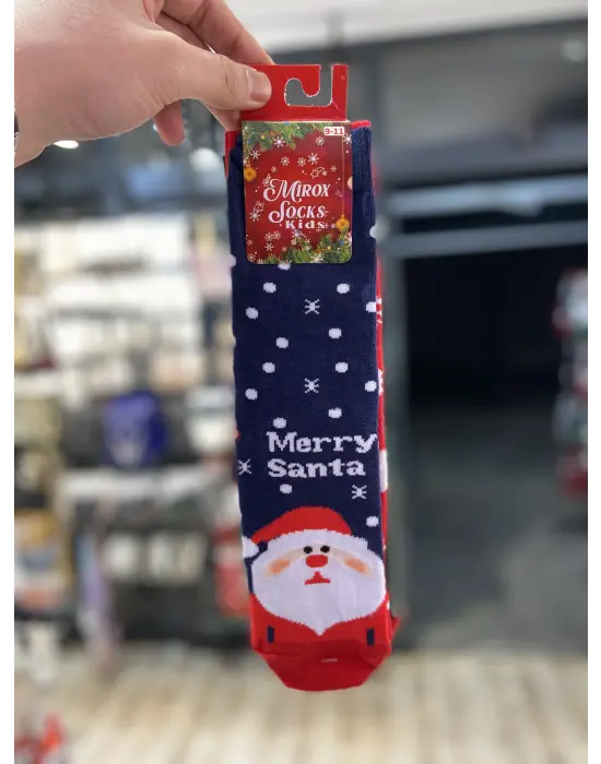 Çocuklar İçin 3 Lü Yeni Yıl Noel Çorap Seti - 9,10,11,12,13 Yaş