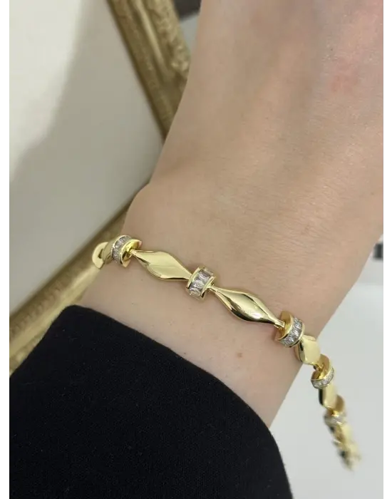 Vip Model 14K Altın Kaplama Xuping Çelik Kadın Bileklik