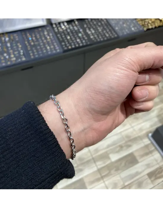 Genç Erkekler İçin İnce Halat Zincir Bileklik