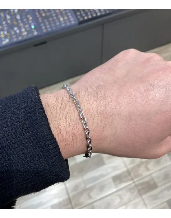 Genç Erkekler İçin İnce Halat Zincir Bileklik