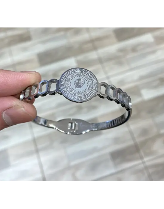 Çeyrek Altın & Atatürk Figürlü Gümüş Kadın Kelepçe