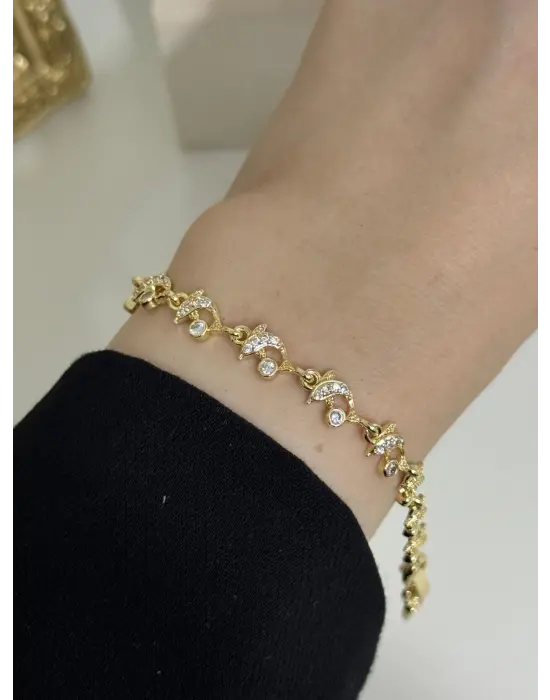 Çoklu Balık Motifli Kadın Bileklik Kararmaz Stainless Steel