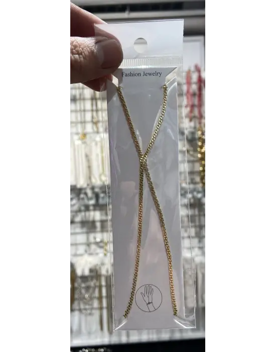 Altın Renk İnce Çelik Zincirli Şahmeran Bileklik