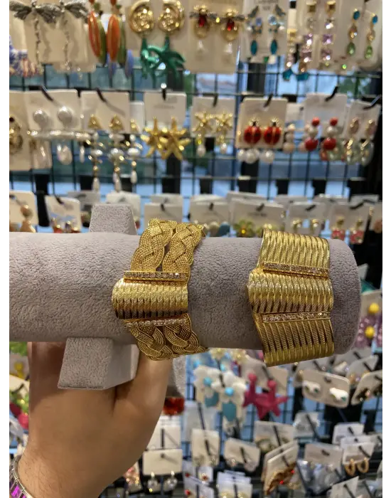 Çelik Trabzon Kelepçe Bilekliği Seti