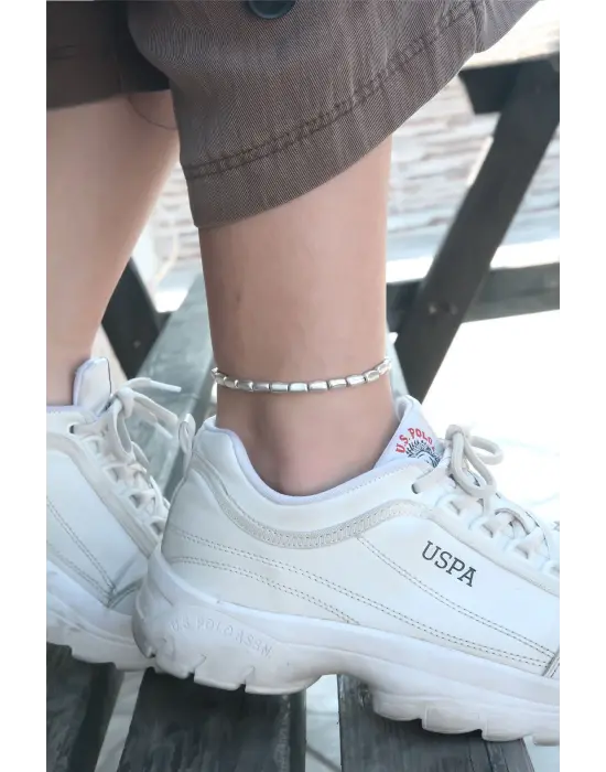 Antik Gümüş Renk Halhal