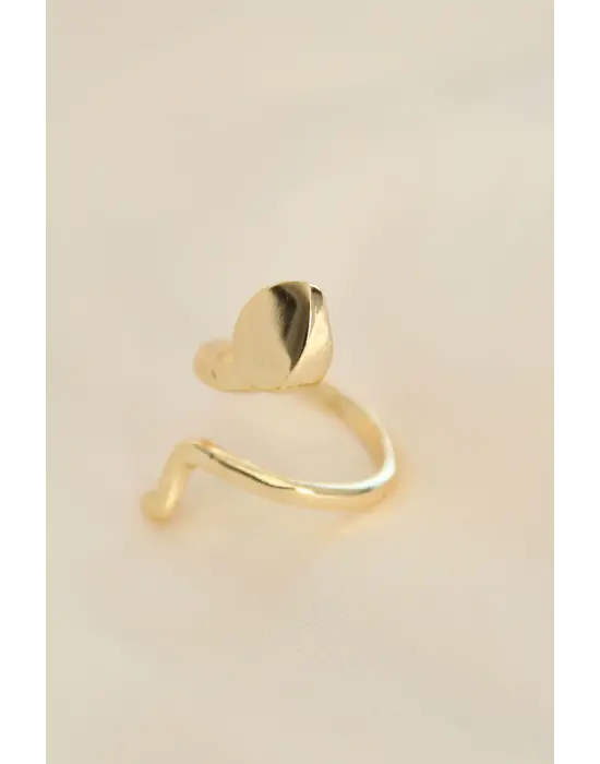 Ayarlamalı Altın Renk Yılan Yüzük