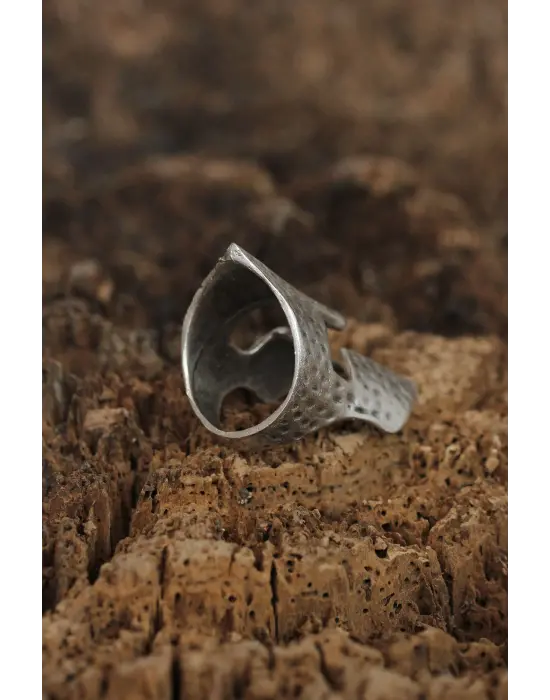 Ayarlamalı Miğfer Tasarımlı Erkek Yüzük