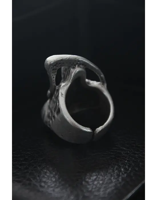 Ayarlanabilir Azrail Figürlü Erkek Yüzük