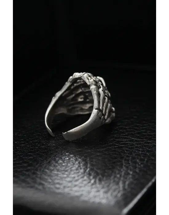 Ayarlanabilir İskelet Eli Model Erkek Yüzük