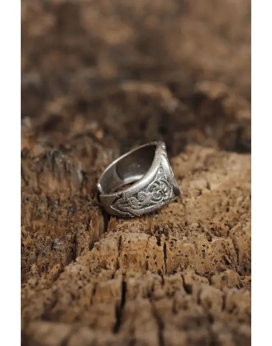 Ayarlanabilir Keçi Kafası Tasarımlı Erkek Yüzük