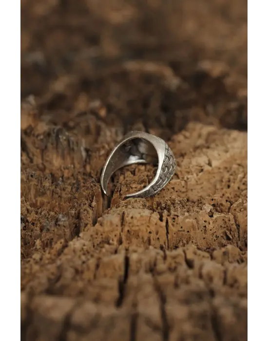 Ayarlanabilir Motifli Erkek Yüzük