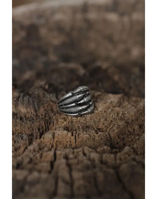 Ayarlanabilir Pençe Tasarımlı Erkek Yüzük