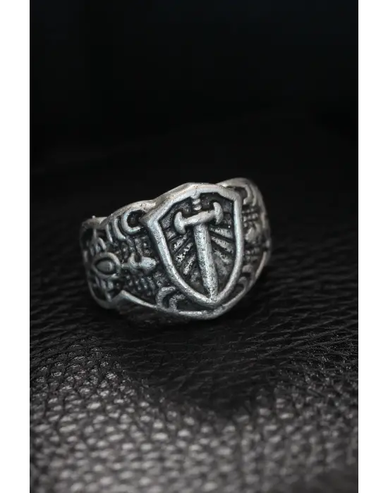 Ayarlanabilir Şövalye Kılıcı Model Erkek Yüzük