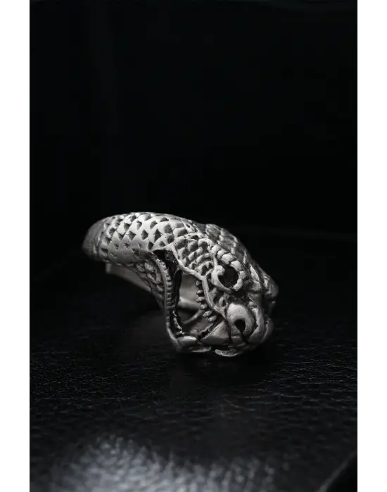 Ayarlanabilir Yılan Model Erkek Yüzük