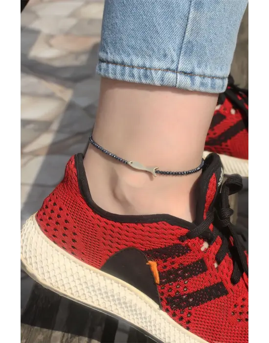 Balık Detaylı Boncuklu Halhal