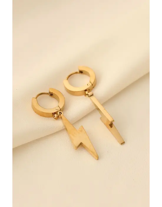 Çelik Şimşek Küpe