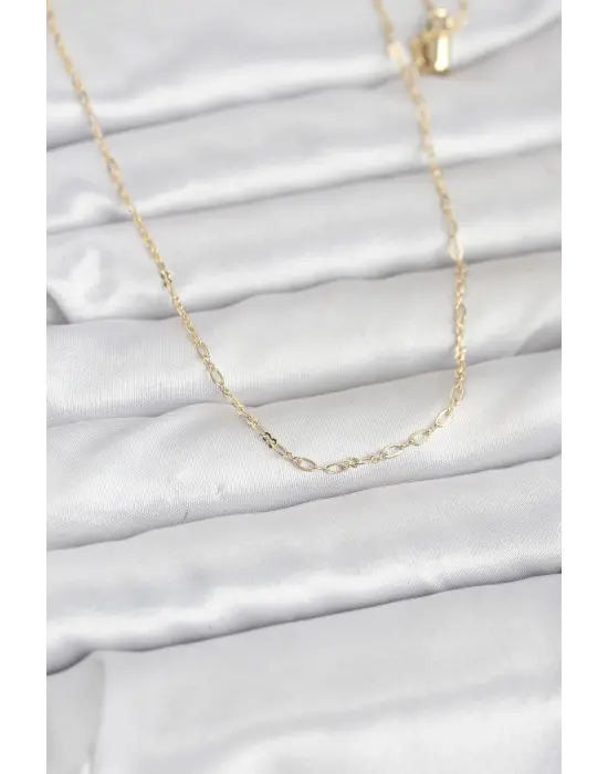 CM 14K Gold Renk 60 cm Zincirli Kadın Kolye
