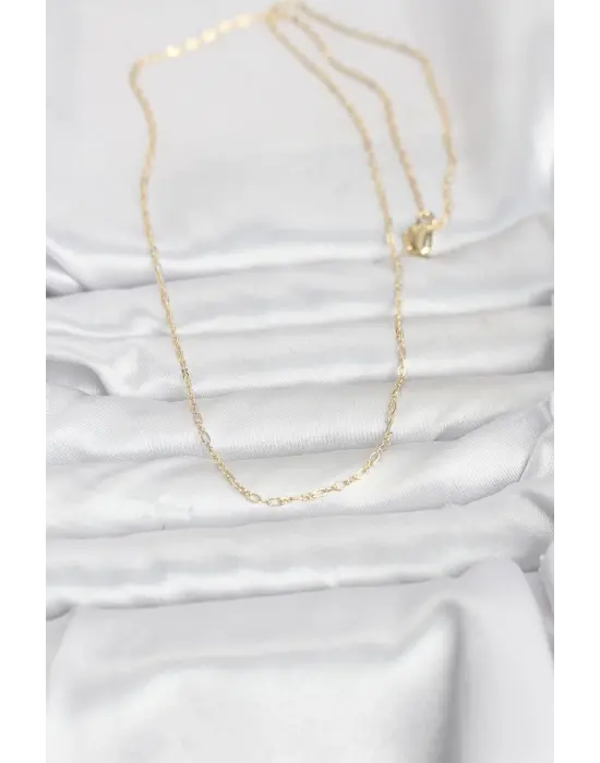 CM 14K Gold Renk 60 cm Zincirli Kadın Kolye