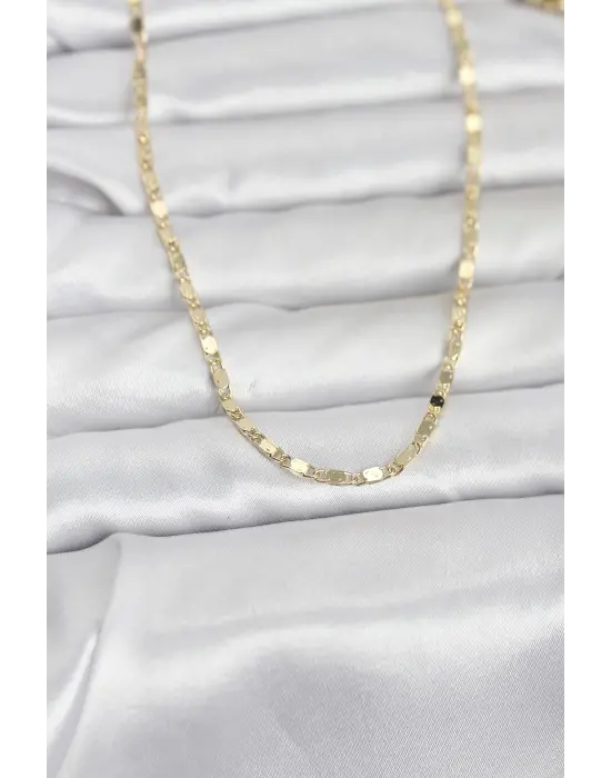 CM 14K Gold Renk Ezme Zincir 60 cm Kadın Kolye