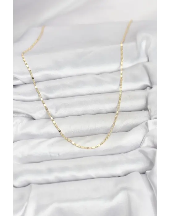 CM 14K Gold Renk Ezme Zincir Model 60 cm Kadın Kolye