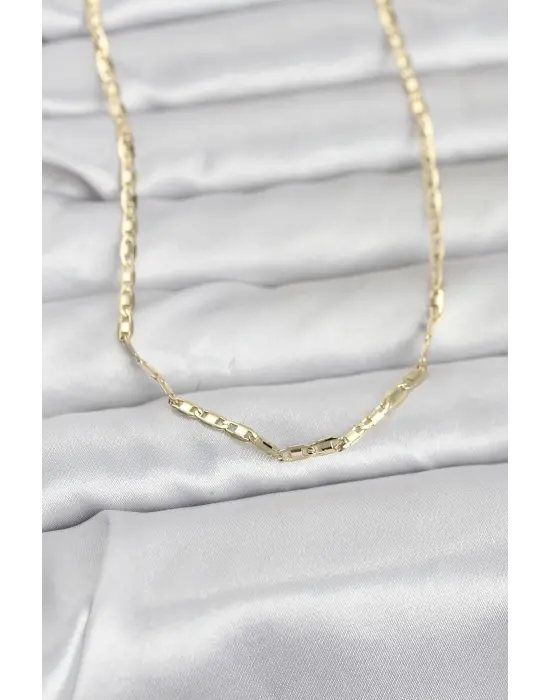CM 14K Gold Renk Gemici Zincir Model 60 cm Kadın Kolye