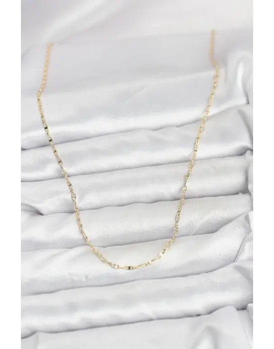 CM 14K Gold Renk Gemici Zincir Model 60 cm Kadın Kolye