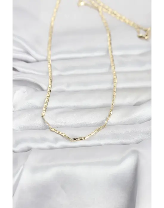 CM 14K Gold Renk Gemici Zincir Model 60 cm Kadın Kolye