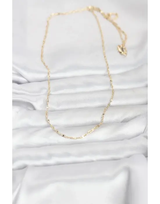 CM 14K Gold Renk Gemici Zincir Model 60 cm Kadın Kolye