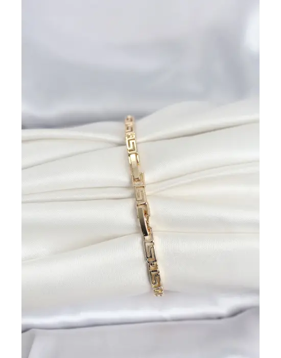 CM 14K Gold Renk Geometrik Model Kadın Bileklik