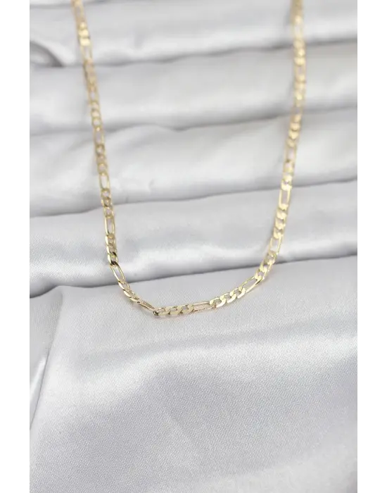 CM 14K Gold Renk İnce Kuşgözü Zincir Model 60 cm Kadın Kolye