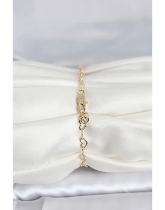 CM 14K Gold Renk Kalpli Zincir Model Kadın Bileklik