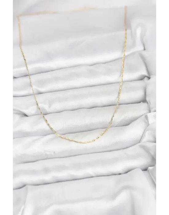 CM 14K Gold Renk Kesme Model 60 cm Kadın Kolye