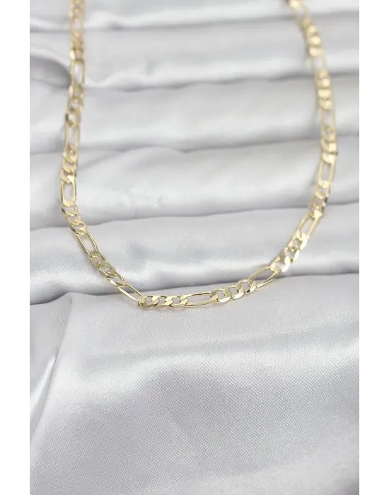 CM 14K Gold Renk Kuşgözü Zincir Model 60 cm Kadın Kolye