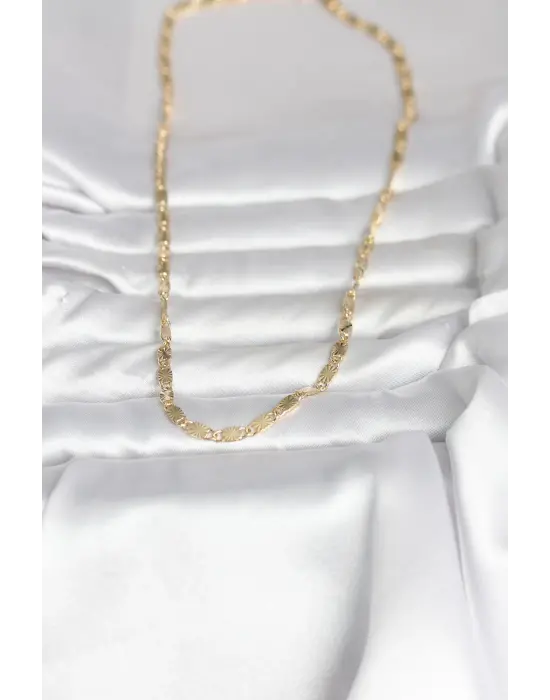 CM 14K Gold Renk Lazer Model 45 cm Kadın Kolye