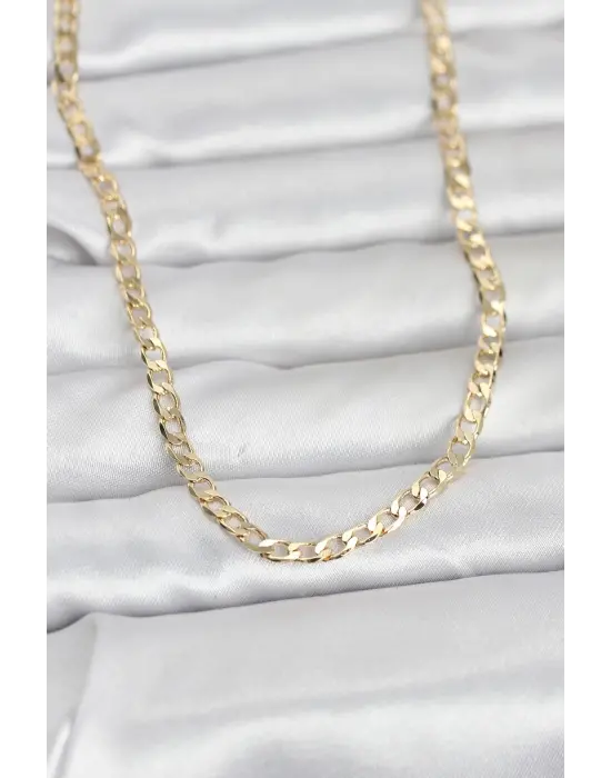 CM 14K Gold Renk Zincir Model 60 cm Kadın Kolye