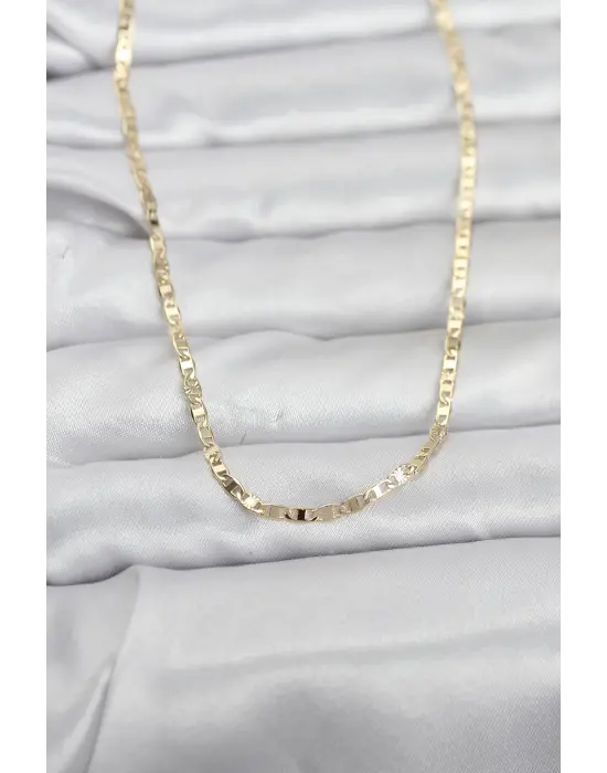 CM 14K Gold Renk Zincir Model 60 cm Kadın Kolye