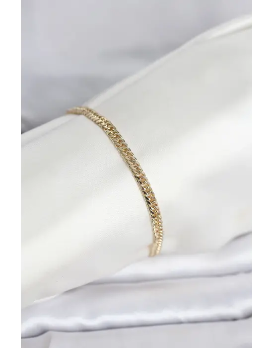 CM 14K Gold Renk Zincir Model Kadın Bileklik