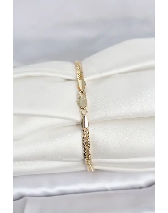 CM 14K Gold Renk Zincir Model Kadın Bileklik
