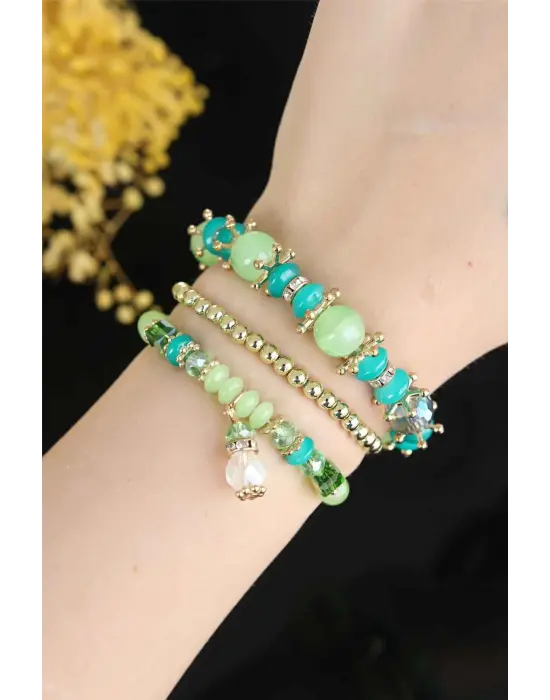 Çoklu Boncuklu Kadın Bileklik
