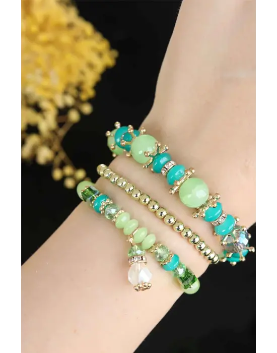Çoklu Boncuklu Kadın Bileklik