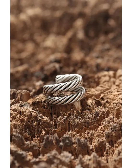 Dolamalı Çift Kat Zincir Yüzük