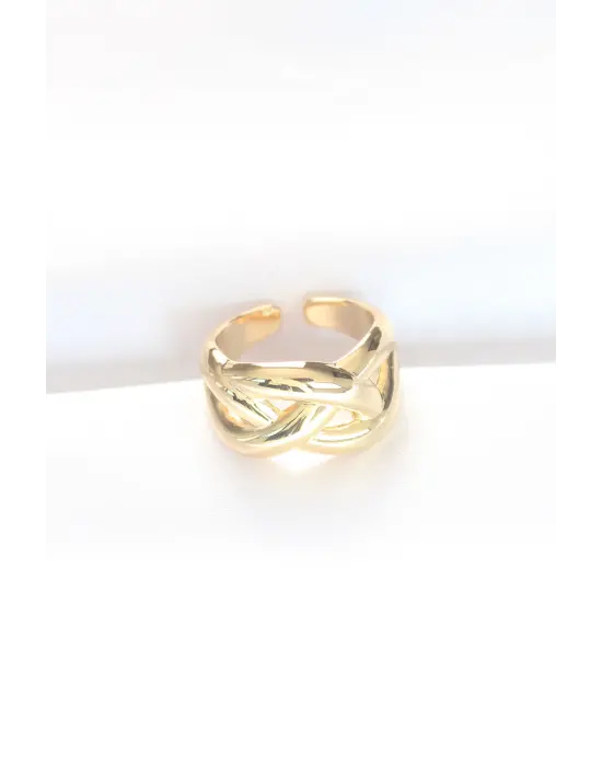 Düğüm Model Altın Ayarlanabilir Yüzük