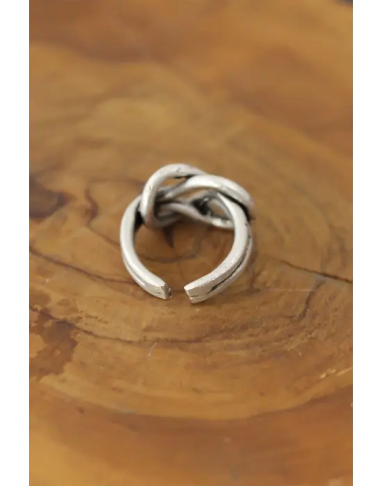 Düğüm Model Metal Ayarlanabilir Erkek Yüzük