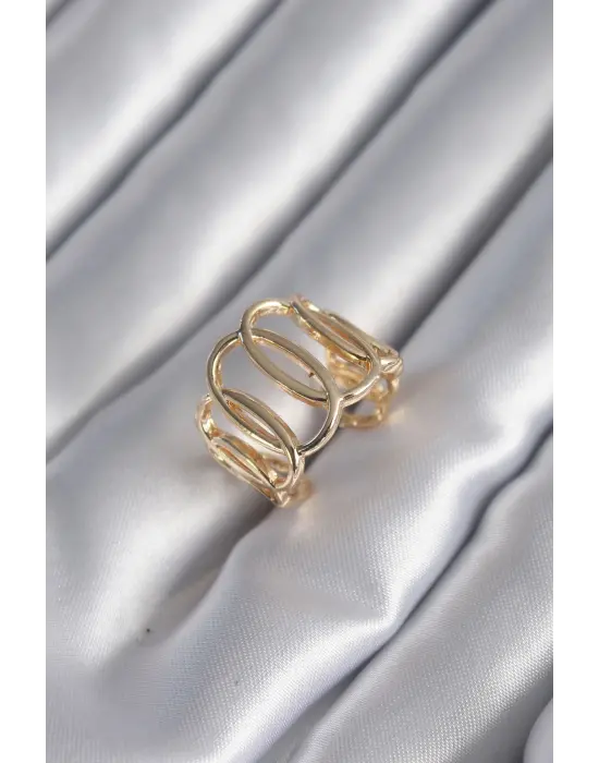 Altın Ayarlanabilir Samanyolu Çelik Yüzük