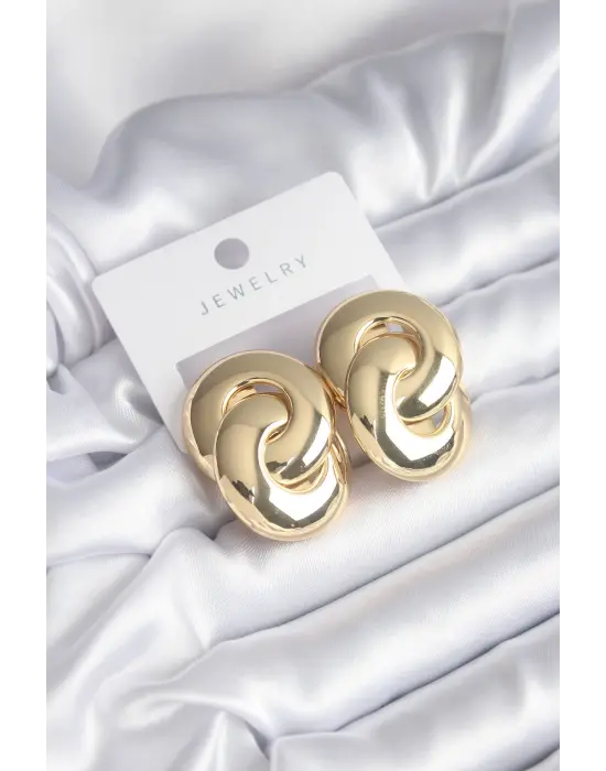 Altın Halka Tasarım  Çelik Küpe